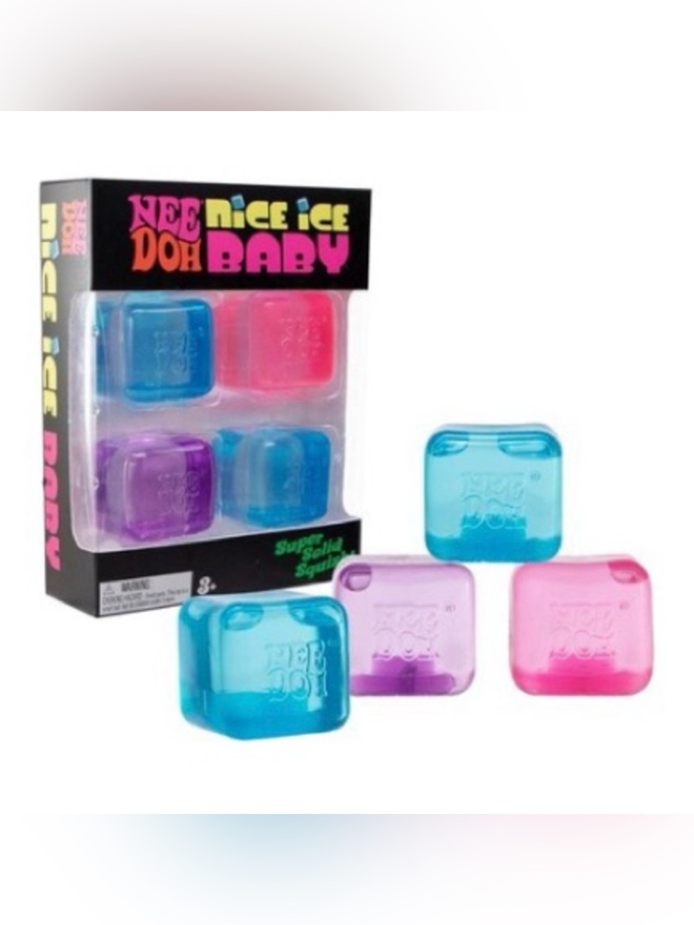 NeeDoh Nice Ice Baby Cubes Squishy TikTok Viral blue pink purple SHIPS TODAY! - Picture 6 of 7